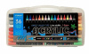 Набiр акрилових маркерів ACRYLIC (пензель) 1-3мм, 36кол., plastic box PIANO PM-101-36