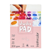 Склейка для акварелі Studio, А4, 200 г/м2, 20л, SMILTAINIS