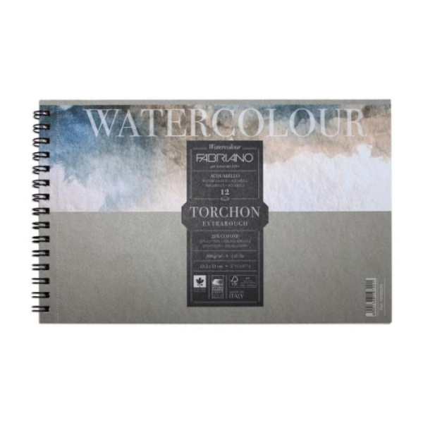 Альбом для акварелі на спіралі Watercolor Studio A4 (21*29,7см), 300г/м2, 12л, торшон, Fabriano