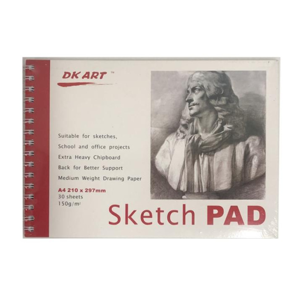 Альбом для ескізів DK19012, 150г/м², А4(297*420см)30арк. DK ART