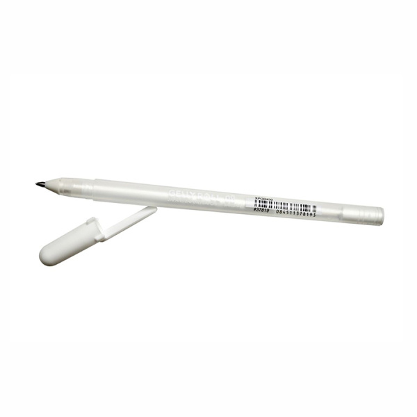 Ручка гелева, Біла 10 BOLD (лінія 0.5mm), Gelly Roll Basic, Sakura
