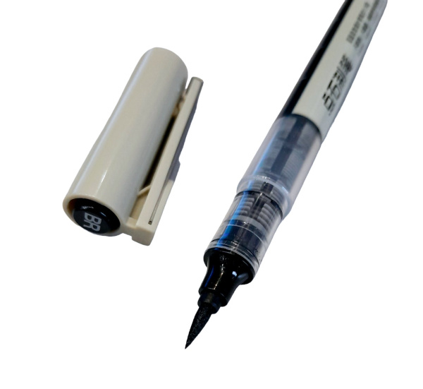 Лінер-пензель LIQUID FINE LINER Brush великої ємності, Чорний