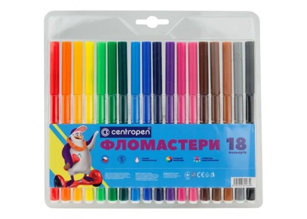 Фломастери 7790/18 ТП, набір 18 шт.