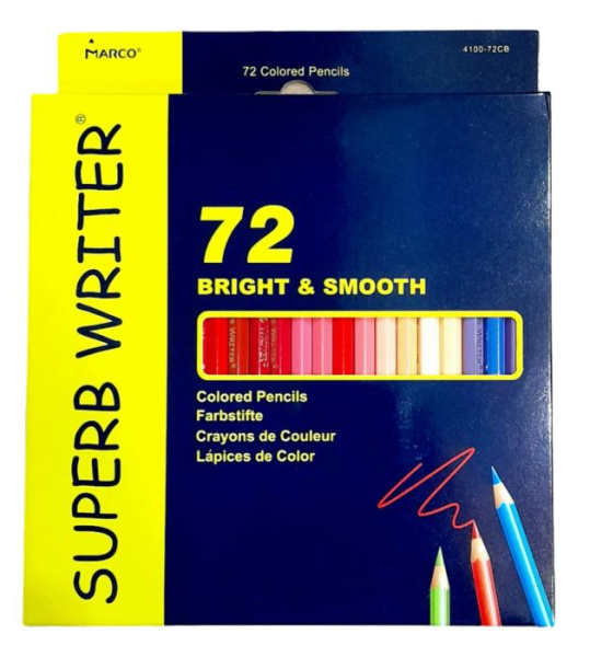 Олівці кольорові "Marco Superb writer" 72 кол. /4100-72CB/ шестигранні (1/4/24)