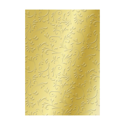 Папір з тисненням "Рим", золотий, 21*31 см, 220г/м2, Heyda