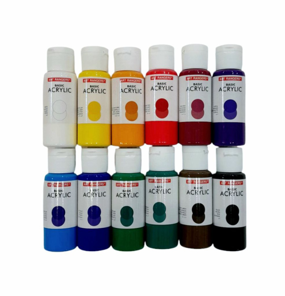 Набір акрилових фарб Acrylic Color, 12*60мл. Art Rangers